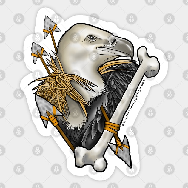 Vulture Sticker by Tattoos_by_George